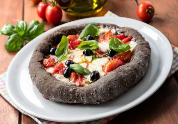 pizza al carbone vegetale